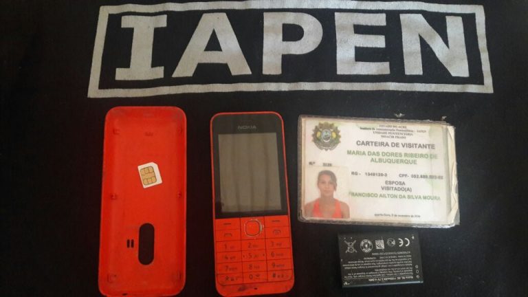 TARAUACÁ: AGENTES PENITENCIÁRIOS FLAGRAMA MULHER TENTAR ENTRAR NO PRESIDO COM CELULAR