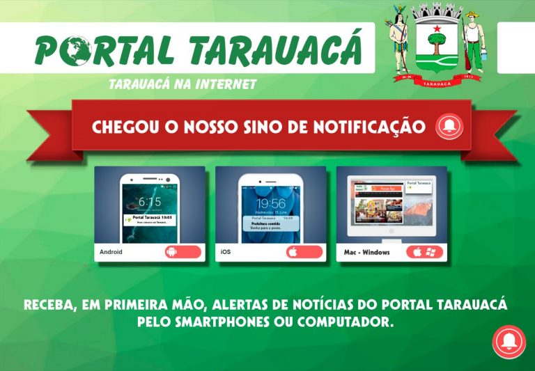 CHEGOU O NOSSO SINO DE NOTIFICAÇÃO