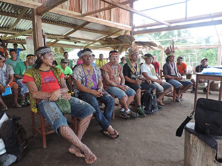 Escola Indígena da TI Kaxinawa do Rio Humaitá – Foto: Paula Romualdo