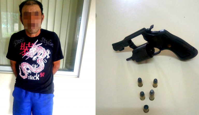 TARAUACÁ: POLÍCIA PRENDE HOMEM COM ARMA DE FOGO ‘TOCANDO TERROR’ NO BAIRRO DA PRAIA.