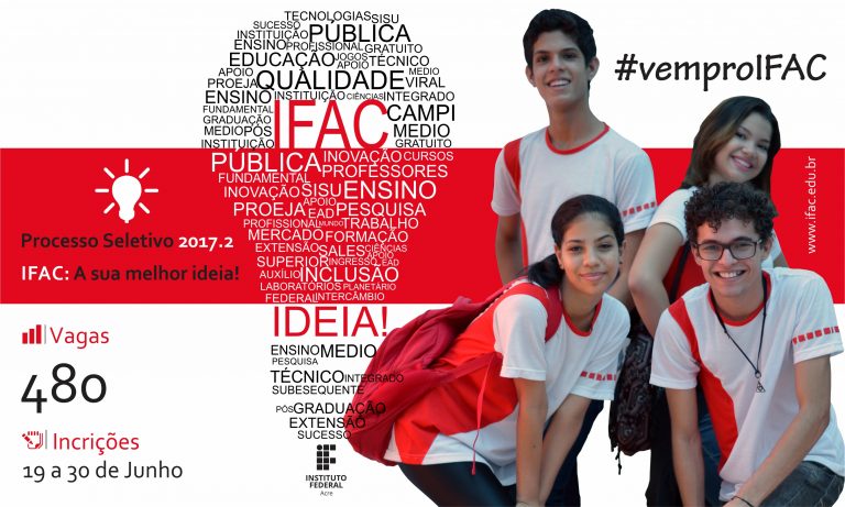 TARAUACÁ: Inscrições para Processo Seletivo do Ifac começam dia 19 de junho