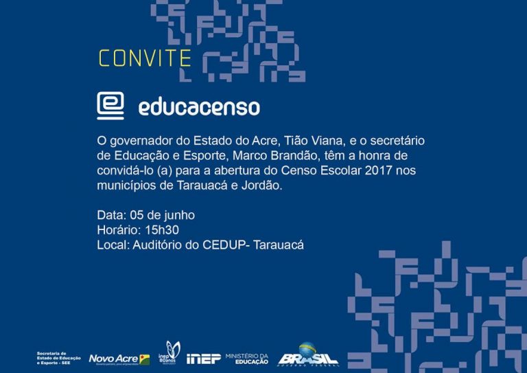 TARAUACÁ: ABERTURA DO CENSO ESCOLAR NO MUNICÍPIO, ACONTECE NA PRÓXIMA SEGUNDA FEIRA