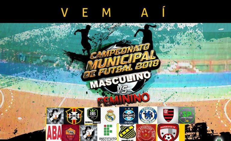 TARAUACÁ: PREFEITURA ANUNCIA PARA ESTE SÁBADO, O INÍCIO DA TEMPORADA DO FUTSAL 2018