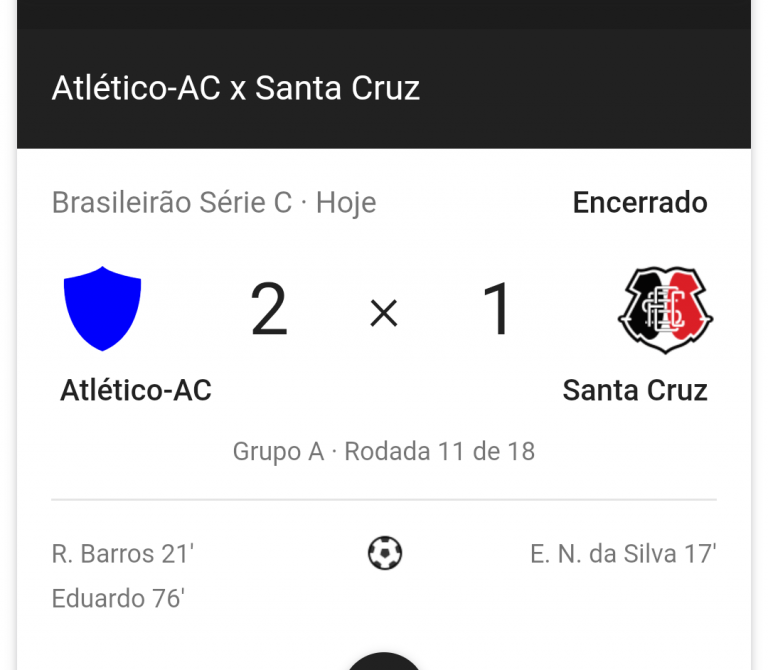 Atlético-acreano abre seis pontos de vantagem na liderança do Brasileirão da Série C