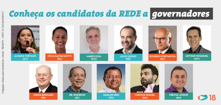 Em primeira eleição geral, REDE terá 11 candidatos a governadores