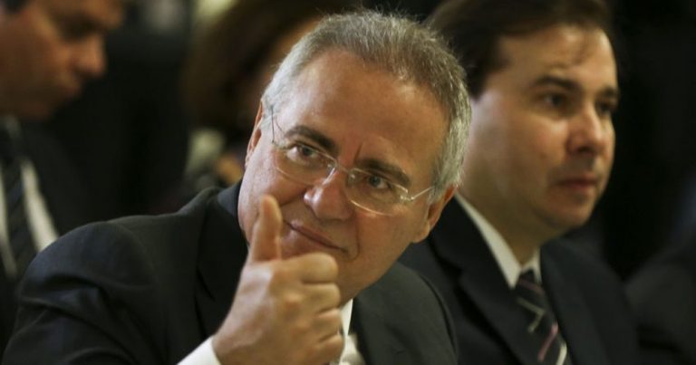 Renan recebe ligação de Bolsonaro após ser indicado pelo MDB à presidência do Senado