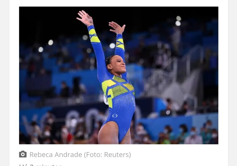 Rebeca Andrade é  prata na ginástica