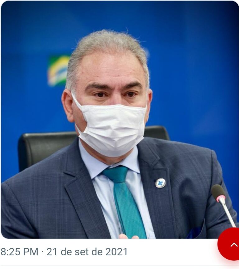 Ministro Marcelo Queiroga testa positivo para Covid-19