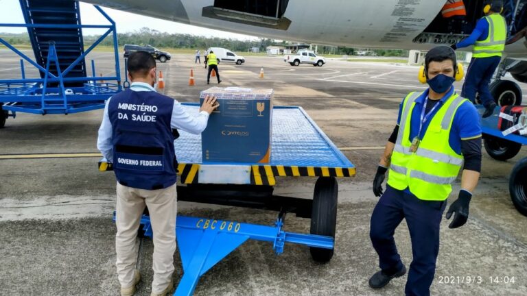 Mais um lote de vacinas contra a Covid-19 chega ao Acre nesta sexta (3)