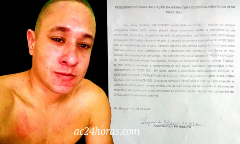 Justiça determina reintegração de aluno desligado do curso de formação da PM no Acre