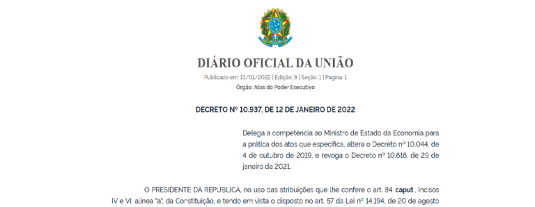 Ministro da Economia ganha competências sobre créditos da LOA