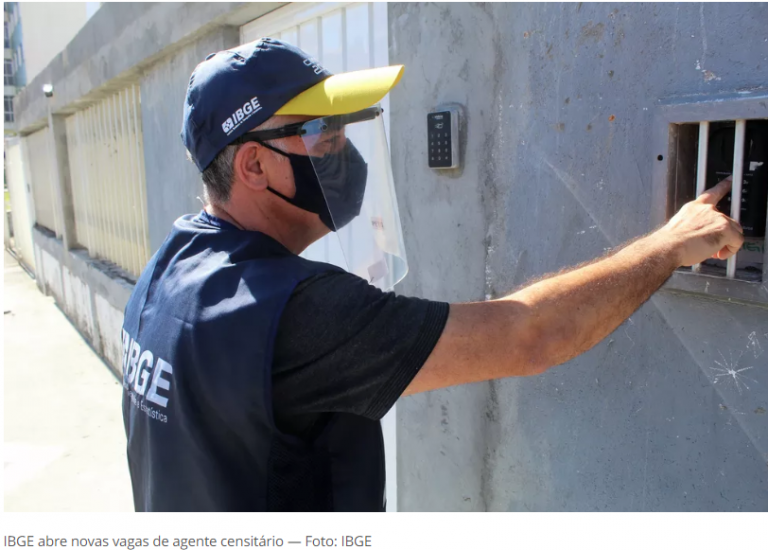 IBGE abre novo concurso para 913 vagas de agente censitário