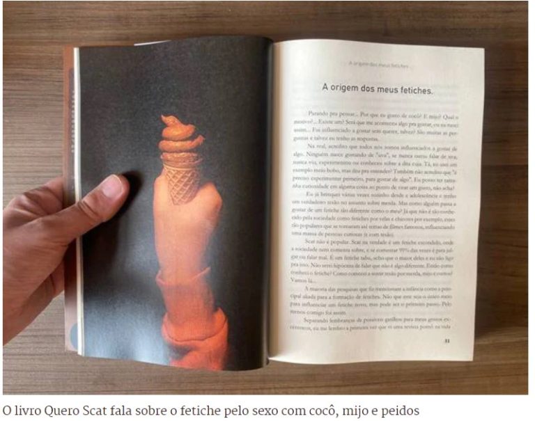 “É uma delícia”, diz autor de livro sobre fetiche por cocô no sexo