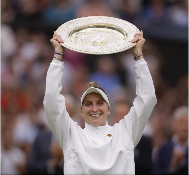 Marketa Vondrousova vence final feminina de Wimbledon