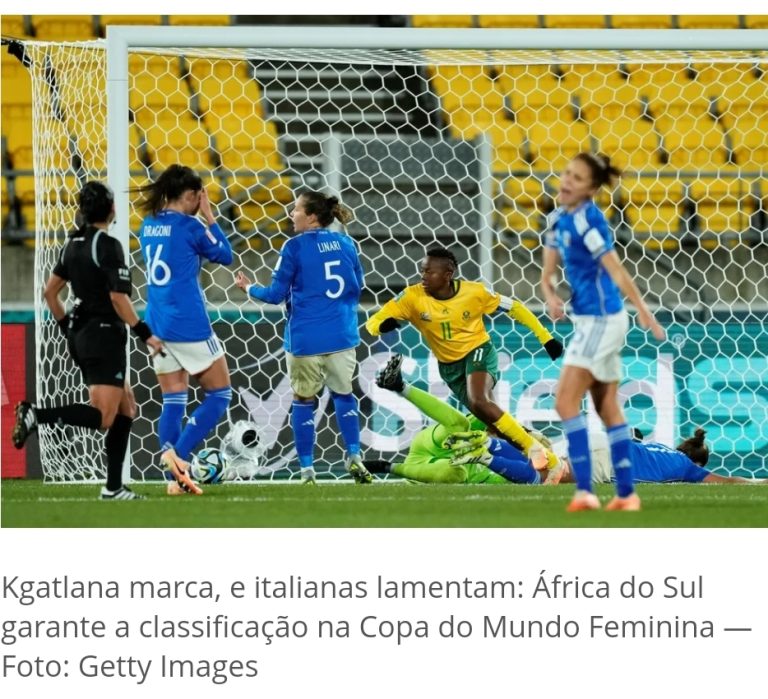 África do Sul vira sobre a Itália, vence pela primeira vez e garante classificação histórica
