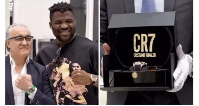 Cristiano Ronaldo presenteia lutador com relógio avaliado em R$ 463 mil; veja