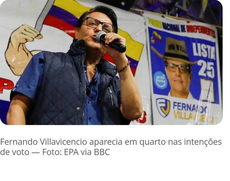 Suspeitos de assassinarem candidato Fernando Villavicencio, do Equador, são mortos na prisão