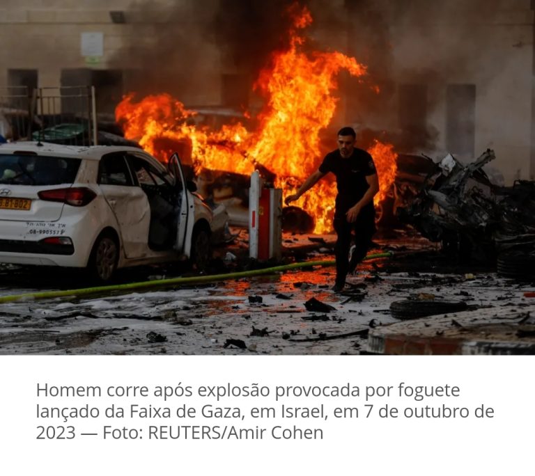 Israel entra em estado de guerra após ataque do Hamas