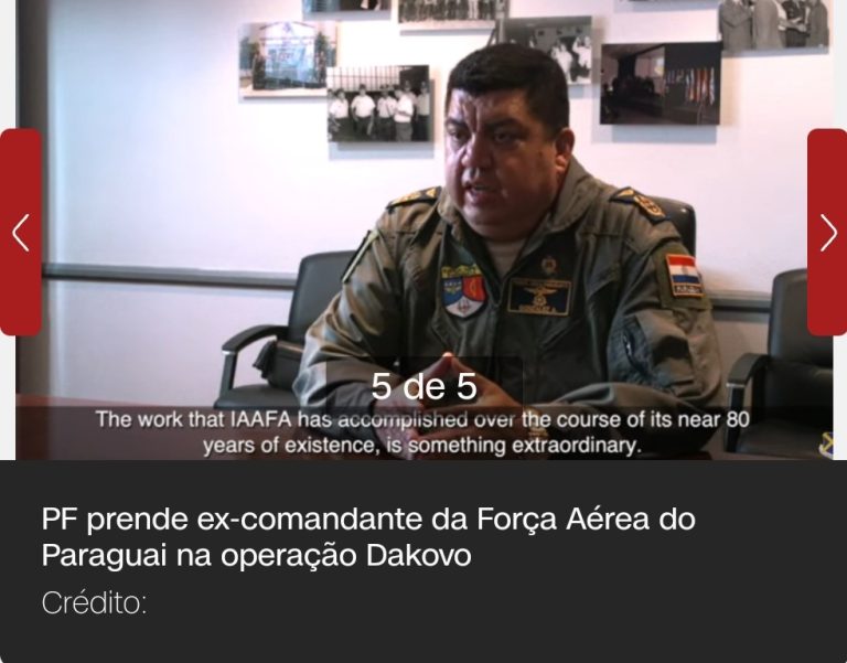 PF prende ex-comandante da Força Aérea do Paraguai