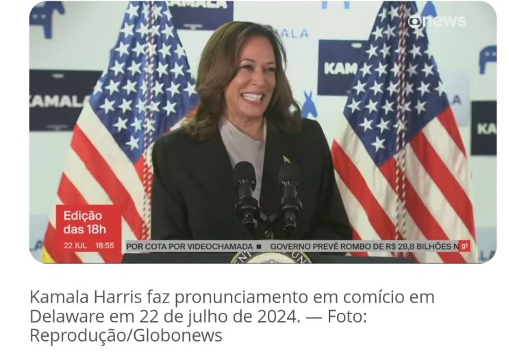 Kamala ataca Trump em 1º comício como pré-candidata: ‘Sei lidar com criminosos