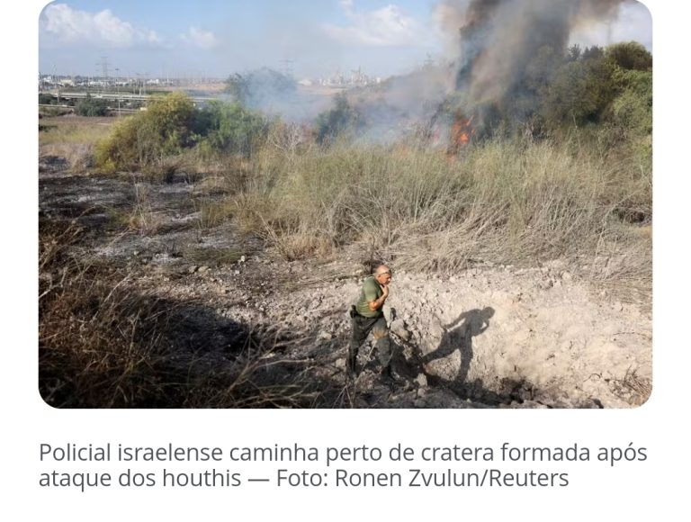 Houthis, rebeldes aliados do Hamas, assumem ataque no centro de Israel