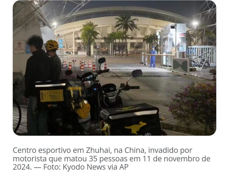 Insatisfeito com divórcio, homem invade centro esportivo, atropela e mata 35 pessoas na China