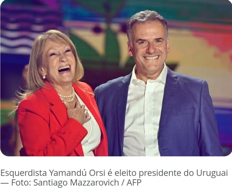 Esquerdista Yamandú Orsi é eleito presidente do Uruguai e derrota conservador Álvaro Delgado