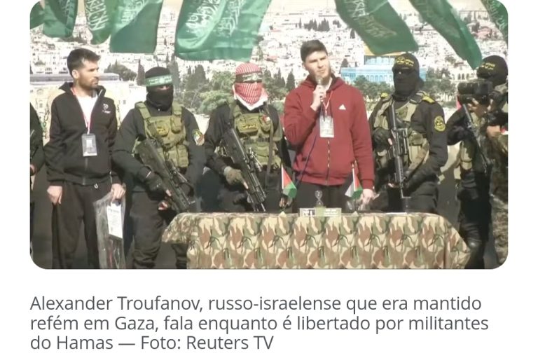 Após impasse, Hamas liberta mais 3 reféns israelenses em acordo de cessar-fogo em Gaza