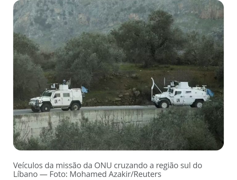 Comandante de missão da ONU é ferido em ataque a comboio no Líbano