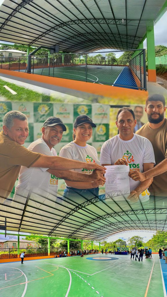 Prefeito Valdelio Furtado e vice-governadora Mailza Assis realizam entrega de quadra poliesportiva à população da Vila Restauração no valor de quase R$ 900 mil