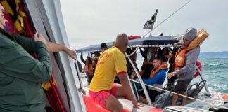 bombeiros-resgatam-grupo-que-naufragou-em-visitacao-a-baleias.-veja
