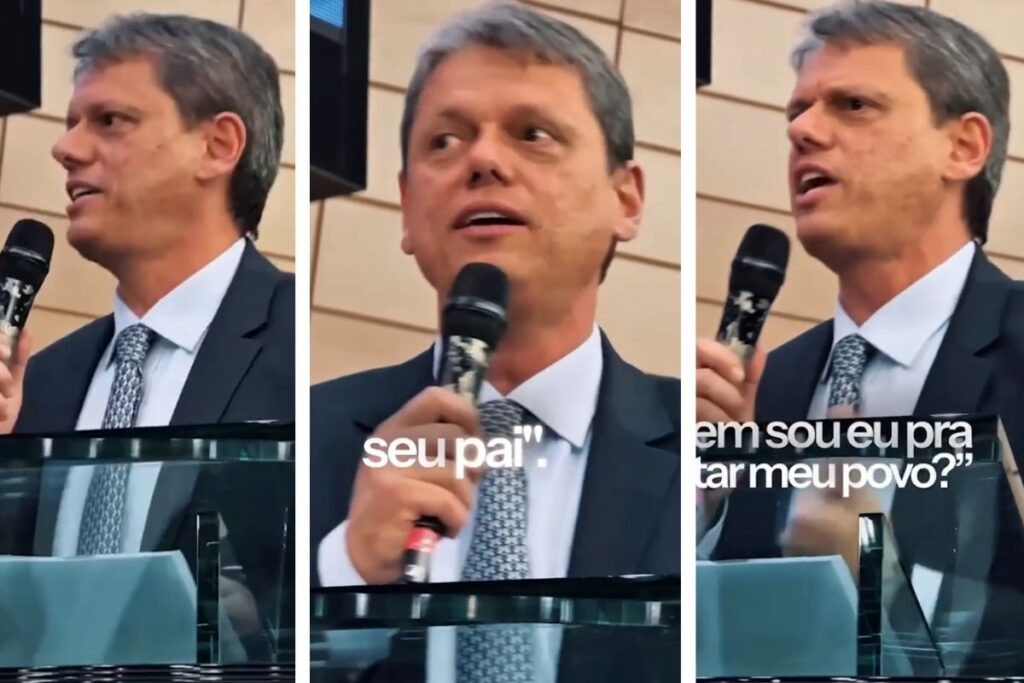 em-gesto-a-evangelicos,-tarcisio-faz-discurso-biblico-em-templo