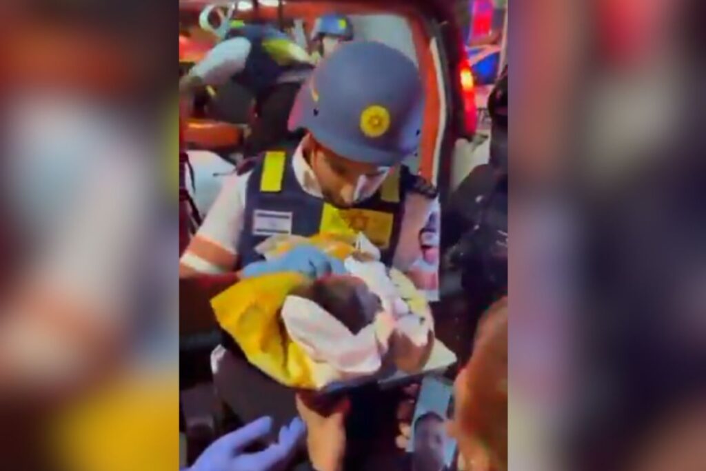 video:-bebe-de-6-dias-e-resgatado-de-destrocos-apos-ataques-do-ira