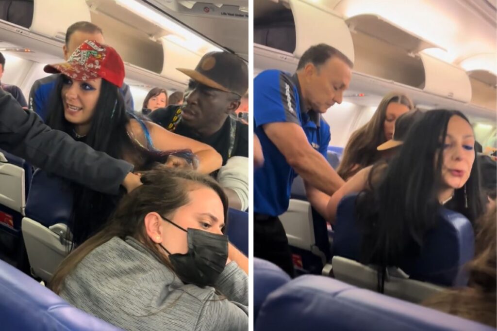 dentro-de-aviao,-americana-puxa-cabelo-e-cospe-em-brasileira.-video