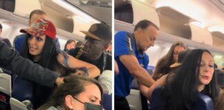 dentro-de-aviao,-americana-puxa-cabelo-e-cospe-em-brasileira.-video