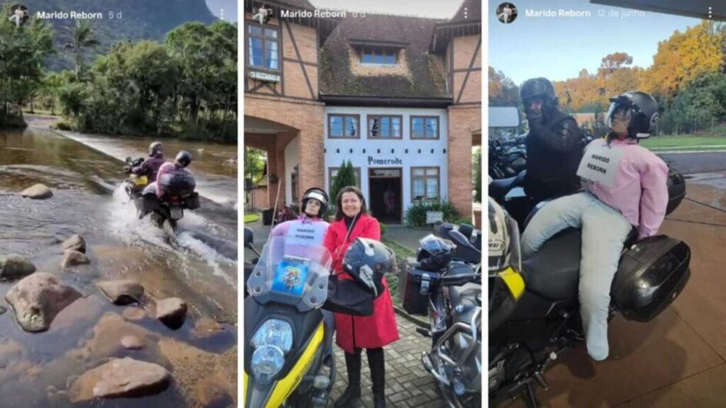 turista-leva-“marido-reborn”-na-garupa-de-moto-e-provoca-risadas.-veja