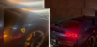 ferrari-de-r$-5-milhoes-provoca-acidente-na-br-101-e-fecha-tunel-em-sc