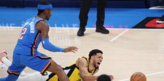 shai-brilha-e-haliburton-lesiona:-okc-vence-pacers-e-e-campeao-da-nba