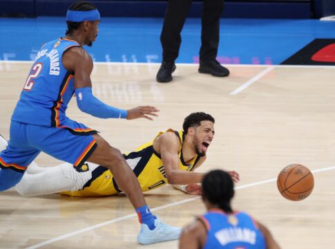 shai-brilha-e-haliburton-lesiona:-okc-vence-pacers-e-e-campeao-da-nba