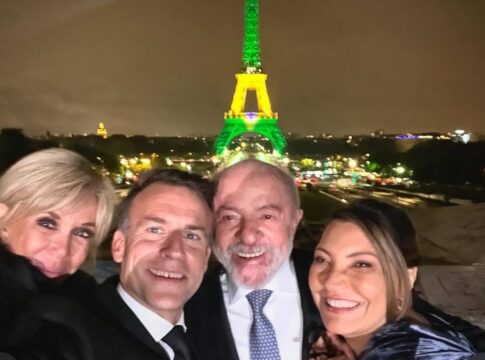 macron-posta-foto-com-lula-e-torre-eiffel-iluminada-de-verde-e-amarelo
