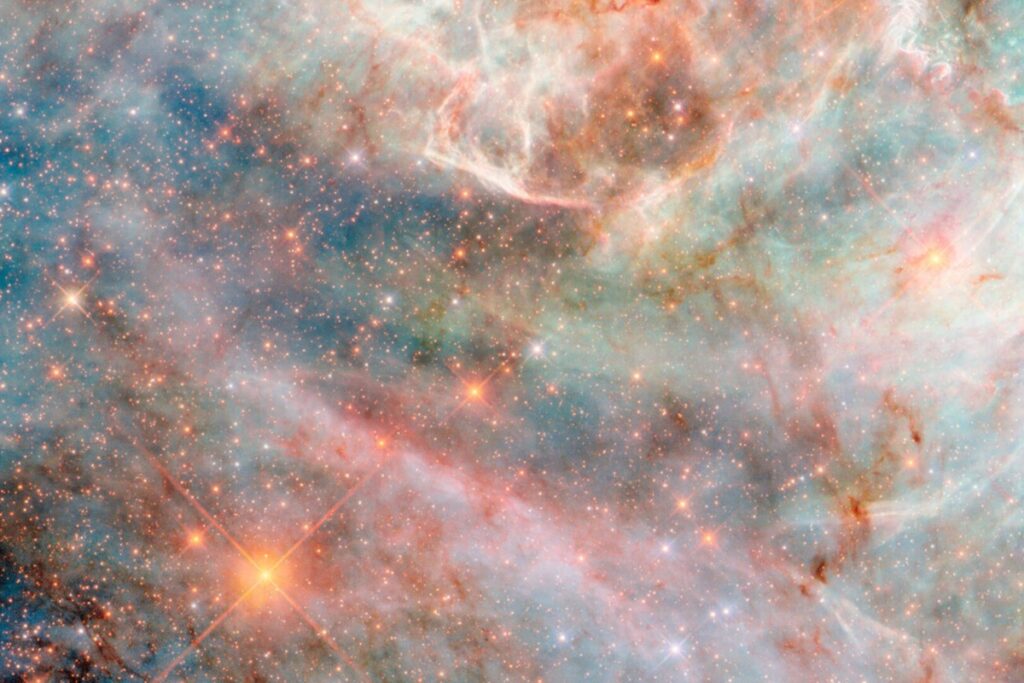 telescopio-espacial-hubble-registra-nuvens-que-parecem-algodao-doce