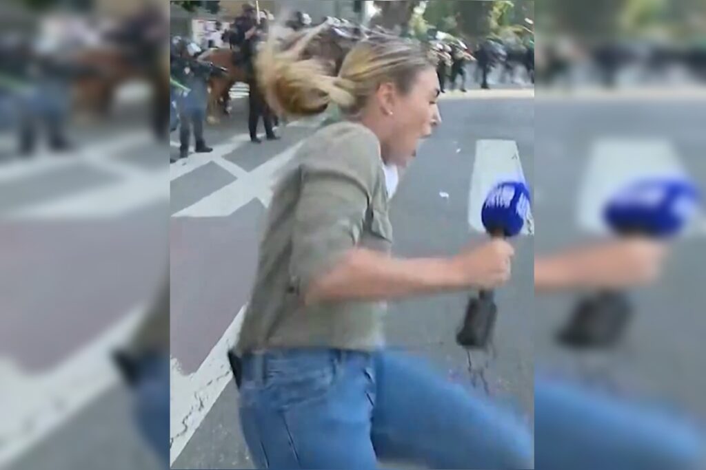 protestos-na-california:-reporter-e-ferida-por-bala-de-borracha.-video
