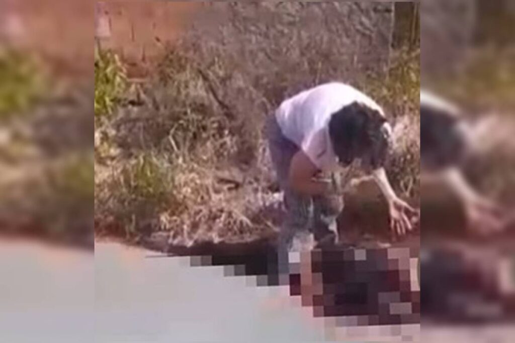 mae-chora-ao-ver-filho-morto-a-tiros-em-rua:-“mataram-o-hugo”.-video