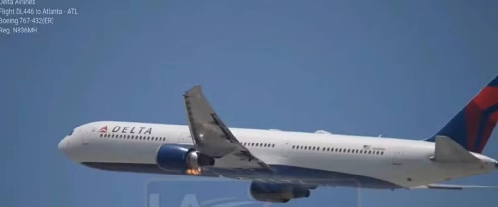 veja:-aviao-da-delta-com-fogo-no-motor-faz-pouso-de-emergencia-nos-eua