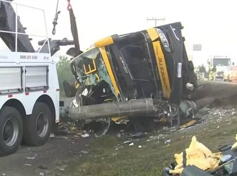 sc:-acidente-com-onibus-de-turismo-termina-em-morte-na-br-101