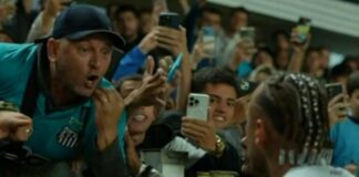 video:-neymar-discute-com-torcedor-apos-derrota-do-santos-na-vila