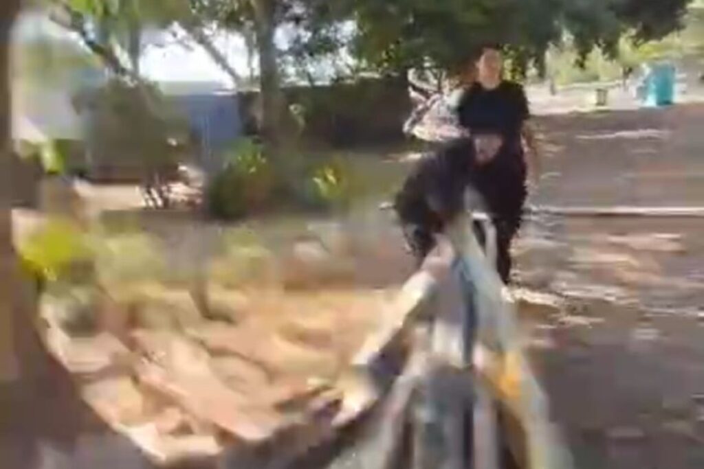 video:-homem-puxa-lona-e-quebra-pulso-de-mulher-durante-briga-no-eixao