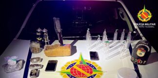 pmdf-apreende-r$-60-mil-em-maconha,-cocaina-e-dry-ice