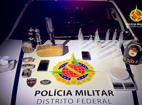 pmdf-apreende-r$-60-mil-em-maconha,-cocaina-e-dry-ice