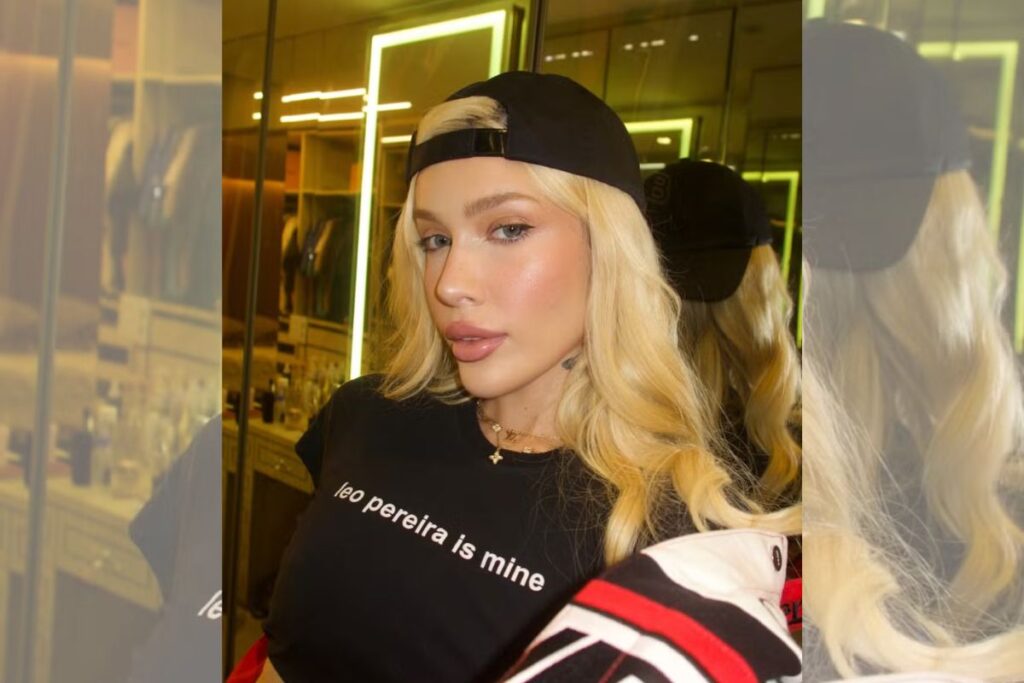 karoline-lima-usa-blusa-em-homenagem-a-leo-pereira-em-jogo-do-flamengo